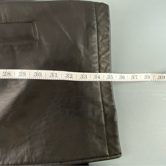 Andrew Marc Men's Black Leather Button Front Blazer Jacket Coat XL - Picture 13 of 16